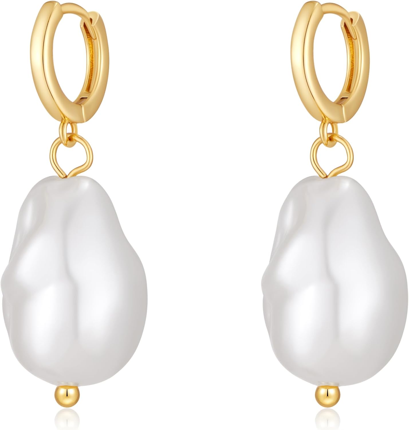 Gold Pearl Drop Earrings for Women Wedding Jewelry Bridesmaid Gifts