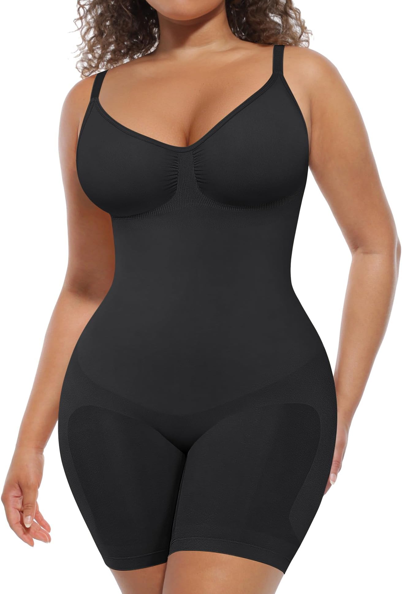 Shapewear Tummy Control Seamless Bodysuit Hip Enhancer Body Shaper for Women