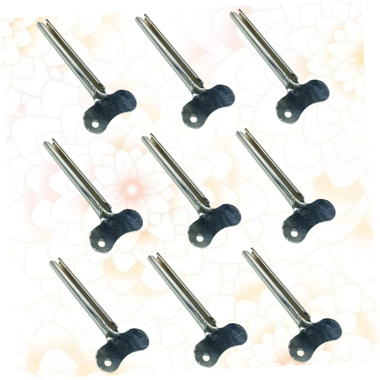 Anneome 10 Pcs Metal Squeezer Squeezer Convenient Toothpaste Squeezer Manual Juicer Toothpaste Roller Squeezer Tube Squeezer Dispenser Semi-Circular Extruder Silver