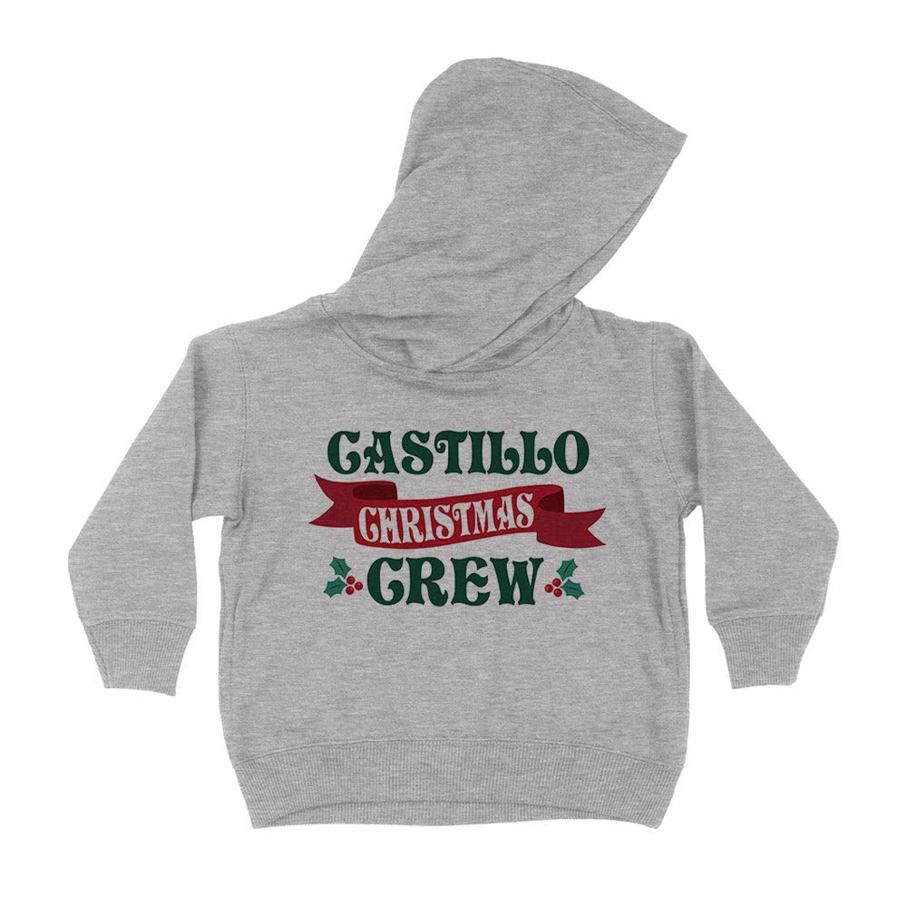 Castillo Christmas Crew Kids Hoodie Sweatshirt Toddler 2T Heather Grey