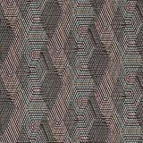 Rasch Tapete 751925 - Vliestapete mit geometrischem Textilmuster in Schwarz, Rot, Gelb, Grau aus der Kollektion African Queen - 10,05m x 0,53m (LxB)
