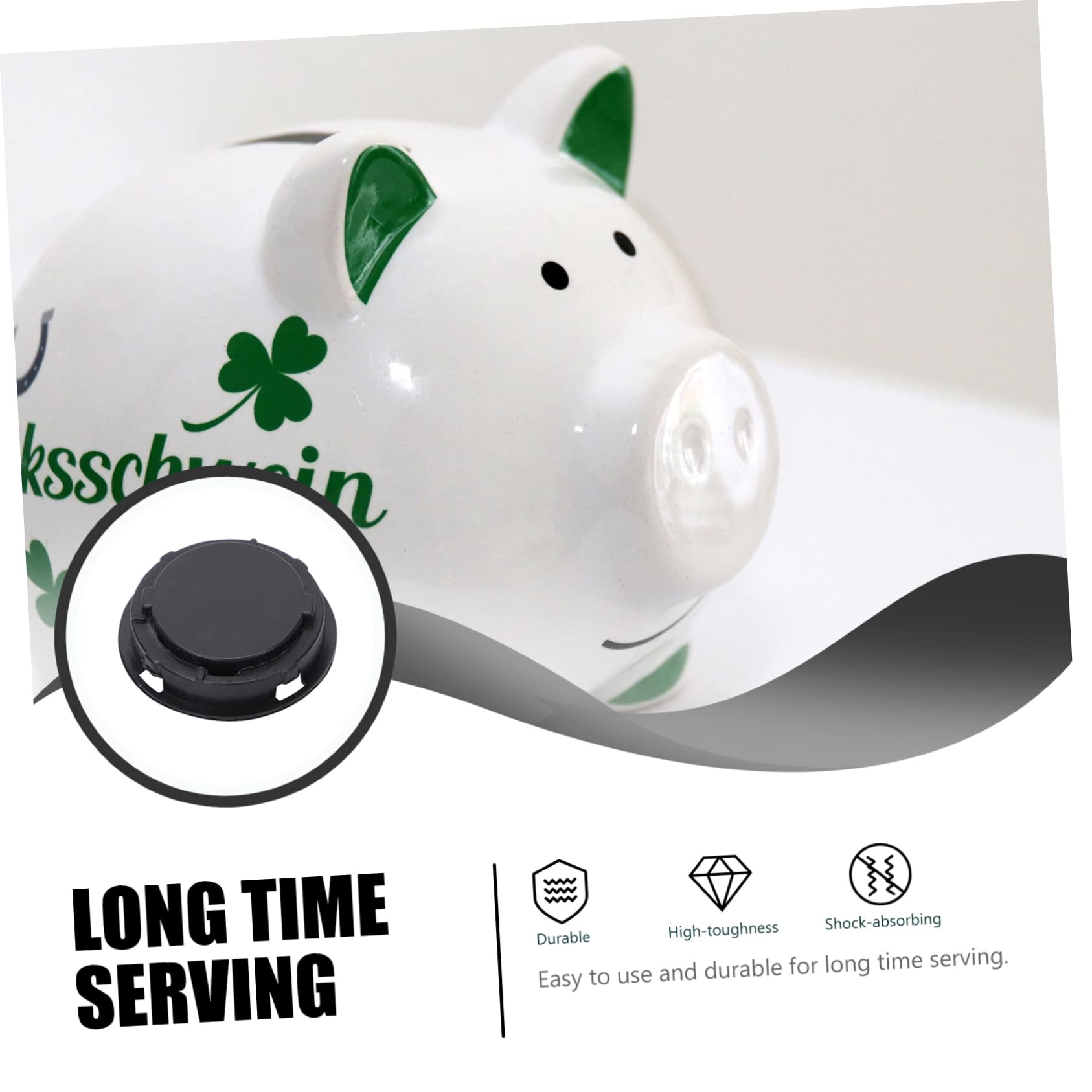 Balacoo Plaster Figurine Stoppers 50pcs Plastic Round Bottom Plugs for Money Saving Boxes Reusable Storage Box Lid