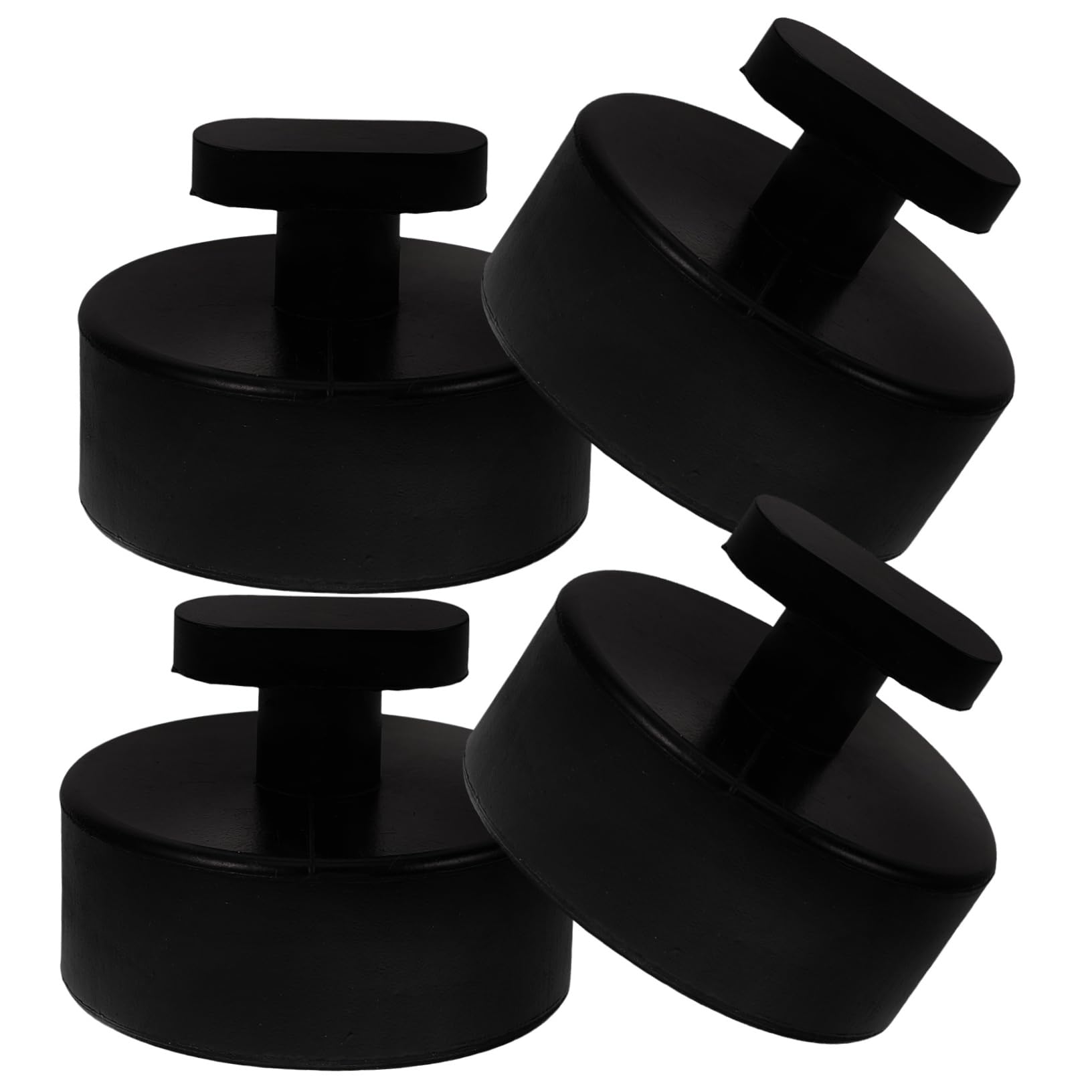 Holibanna 4Pcs Rubber Jack Pads for Floor Jack Durable Non Slip Jack Pad Cushion Protectors for Vehicle Lifting and Jack Point Railing Protection Versatile Rubber Material for Various