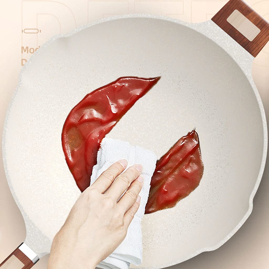 Patelnia do smażenia patelnia nieprzywierająca patelnia do jajek patelnia omlet naczynia do gotowania granitowa powłoka nieprzywierająca patelnia z pokrywką biała patelnia