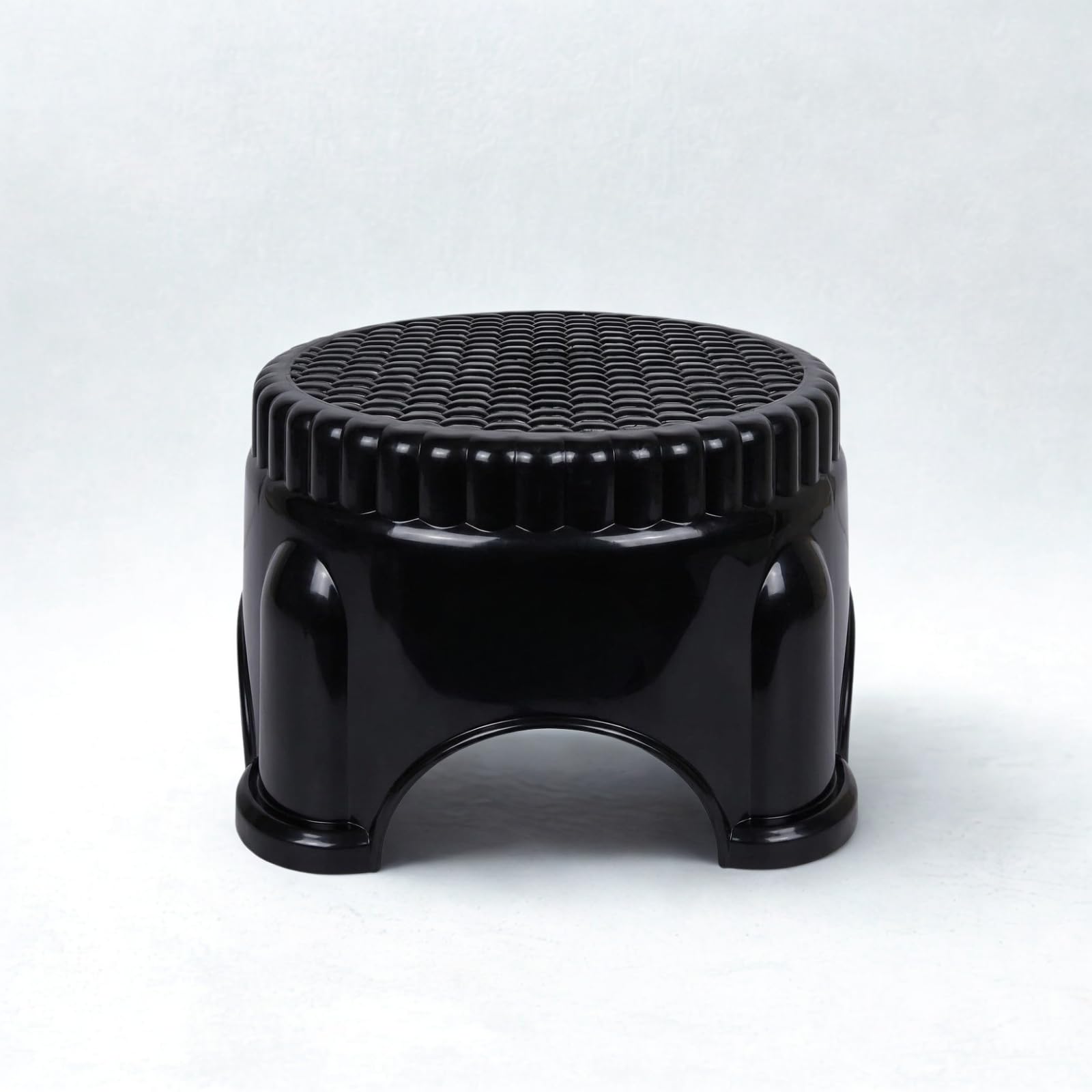 LuxuryBase Stool for Kitchen Bathroom Black 6.1 inch | Panda Plastic Stools | Classic, Perfect Posture, Plastic, Pack of 1 pcs-image-23