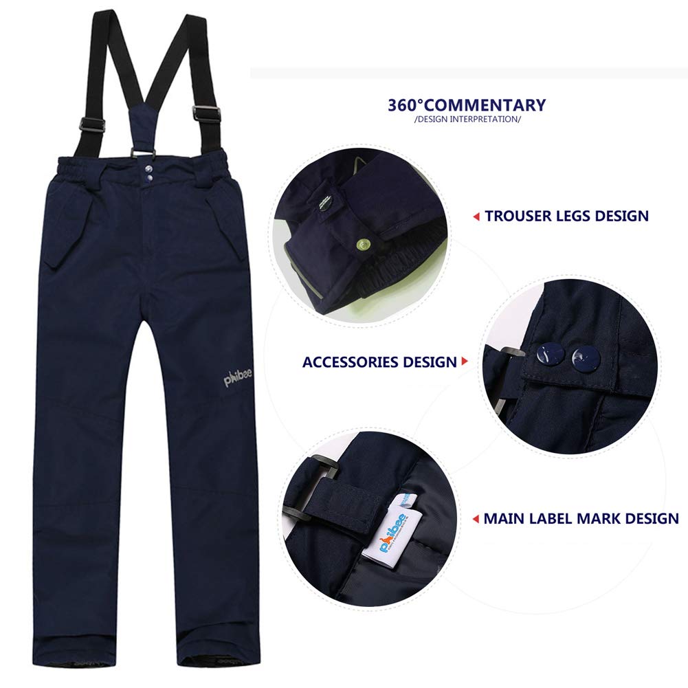 Jungen Skianzug 2 Teilig Skijacke + Skihose Kinder Mädchen Outdoor Warm Schneeanzug