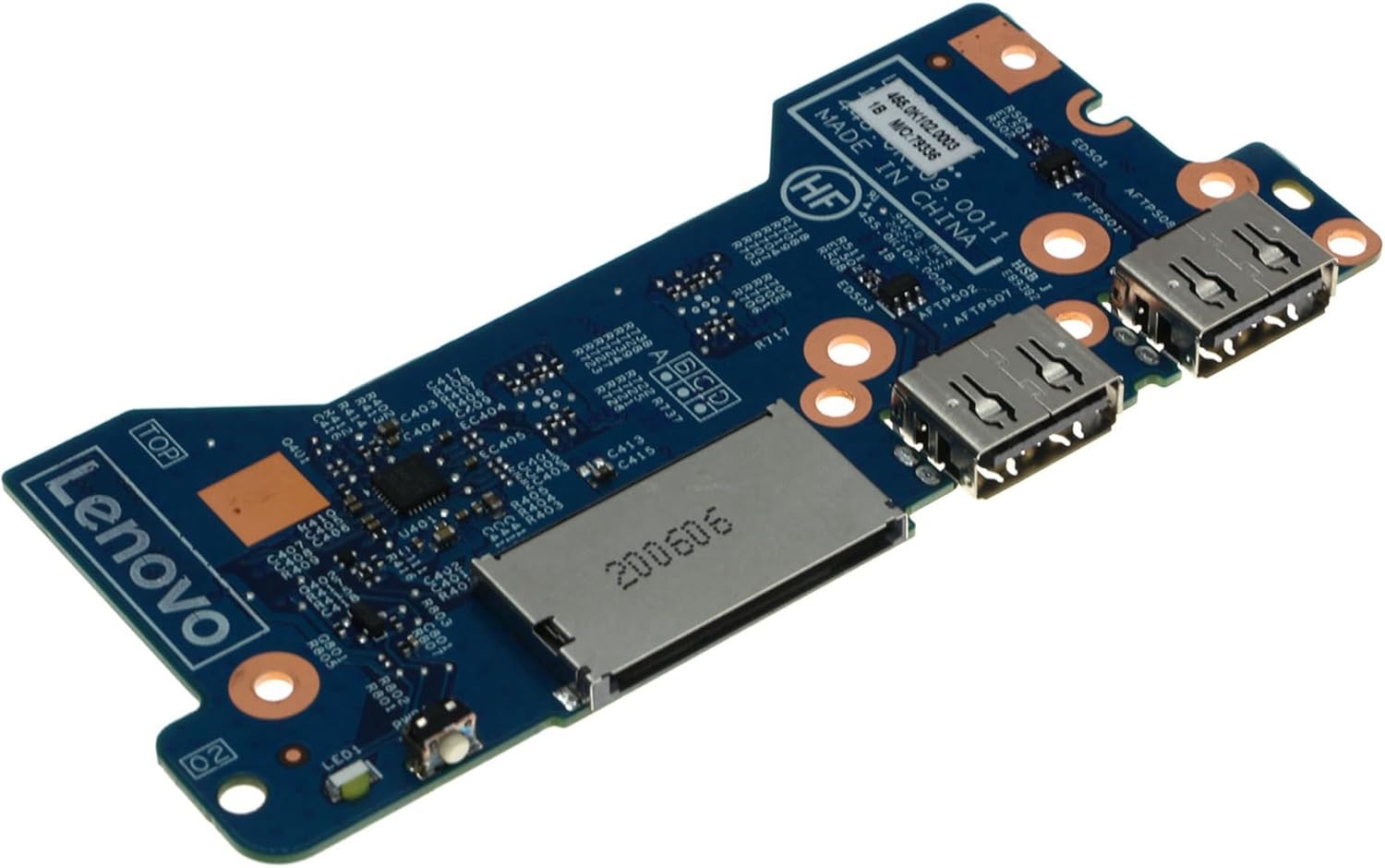 Replacement USB Card Reader Power Button Board for Lenovo IDEAPAD Flex 5 14IIL05 14ITL05 14ARE05 15IIL05 81X1 LC55-15C 448.0K109.0011 448.0K115.0011