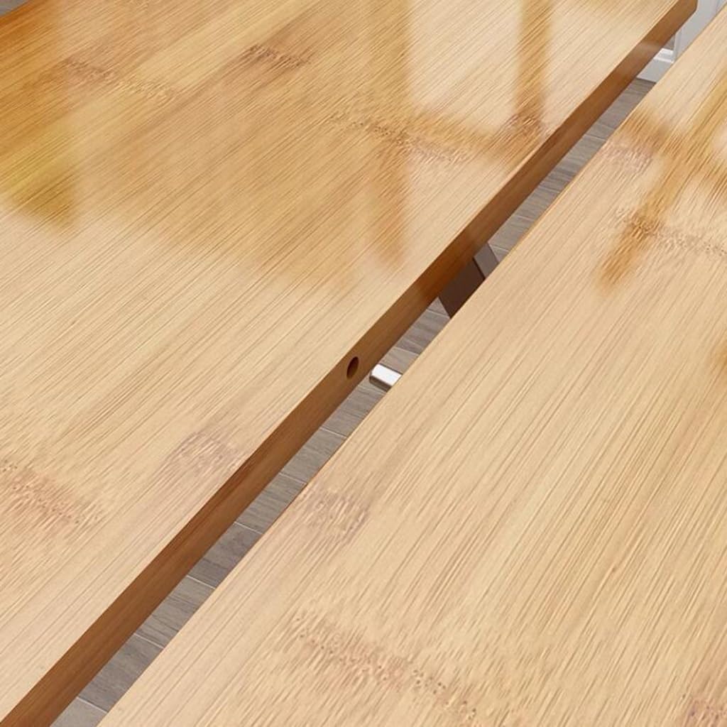 Living Room Coffee Table Wood Folding Garden Table Patio/Terrace Outdoor Dining Table,Snack Table Oil-Finish, Foldable Adjustable Heights, Lightweight Coffee,70 * 70 * 65CM