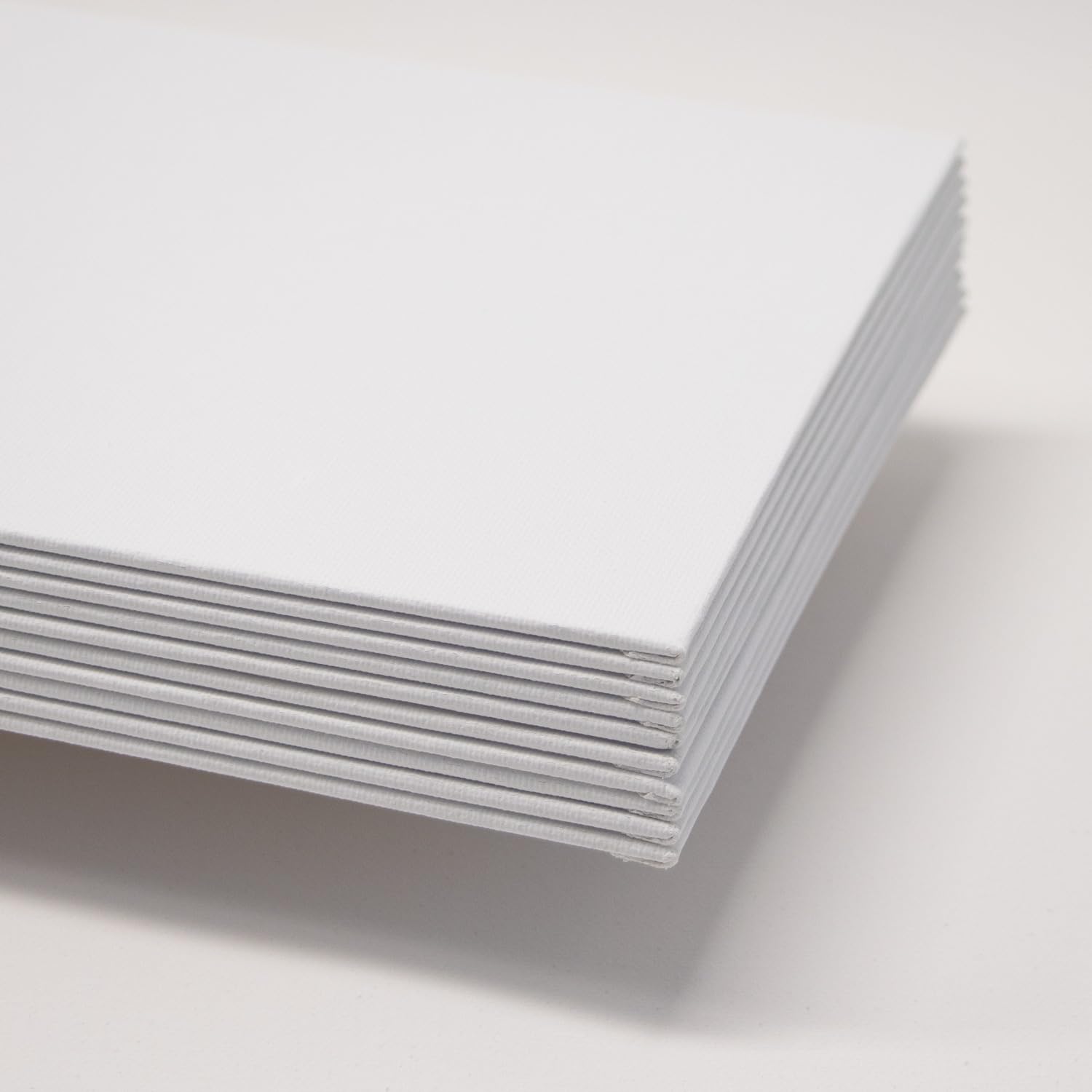Set di 9 cartoncini per artisti, da dipingere, da 3 pezzi, 20 x 20 cm, 30 x 30 cm e 30 x 40 cm, tela pre-primerizzata in 100% cotone, lavorata in cartone mall, 2 strati di colore bianco