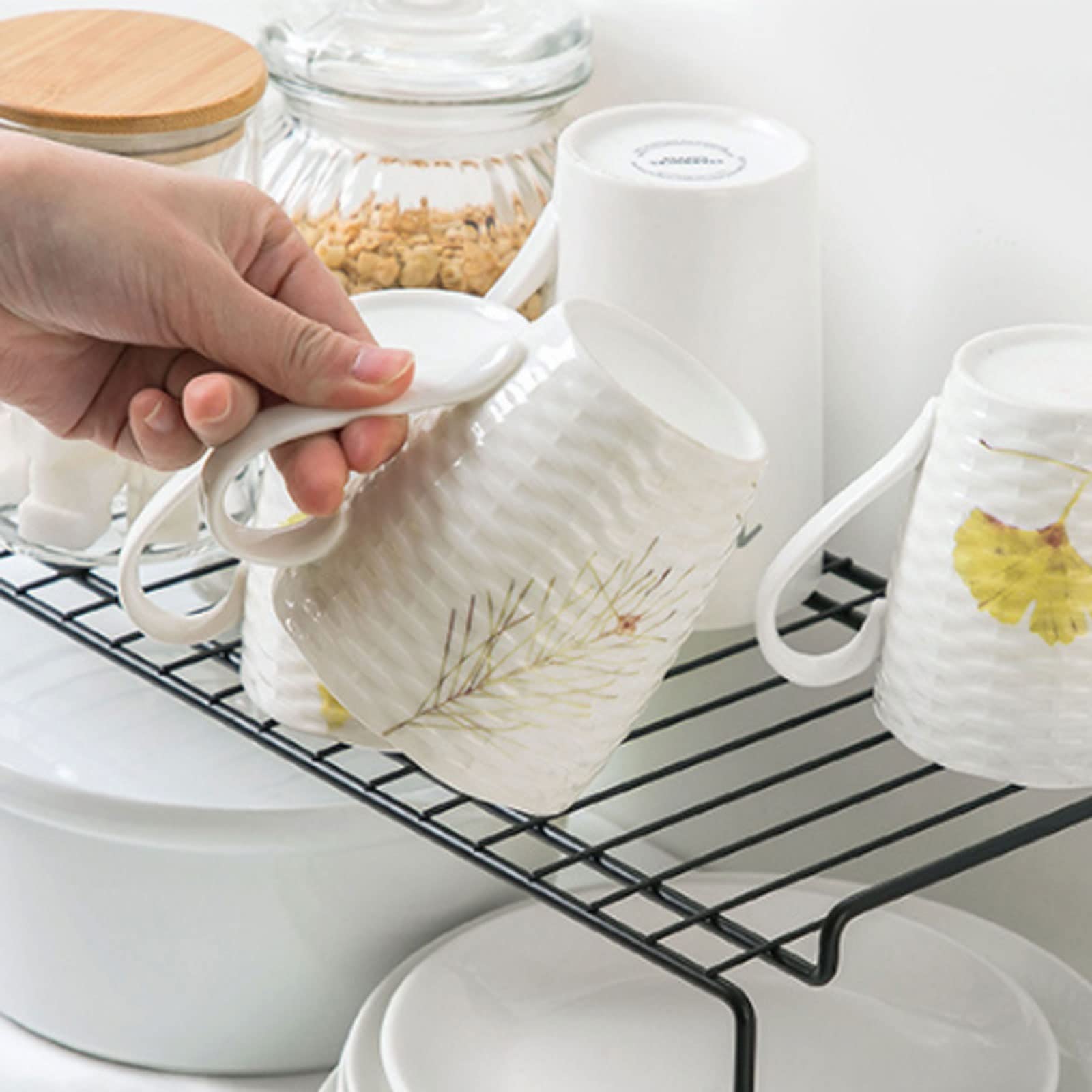 Escurridor de Cocina, Estante de Almacenamiento para Cocina, Estante para Armario, vajilla, Platos, Secado de Platos, frascos de Especias, Soporte para Botellas de condimentos, Organizador d