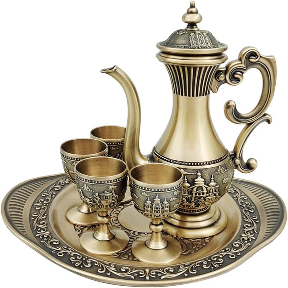 Bronze Wine Glass Set Pot Stall Retail Sharp Goods White Cup Home Decoration Pieces