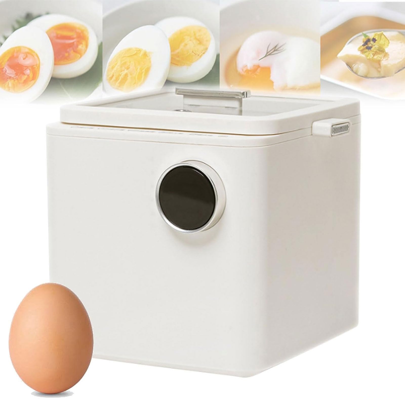 Caldera eléctrica de huevos, olla comercial para huevos con capacidad para 4 huevos, vaporizador de cocina con temporizador de 6 horas y 5 modos de reserva, para huevos, pan, pasteles, sopa