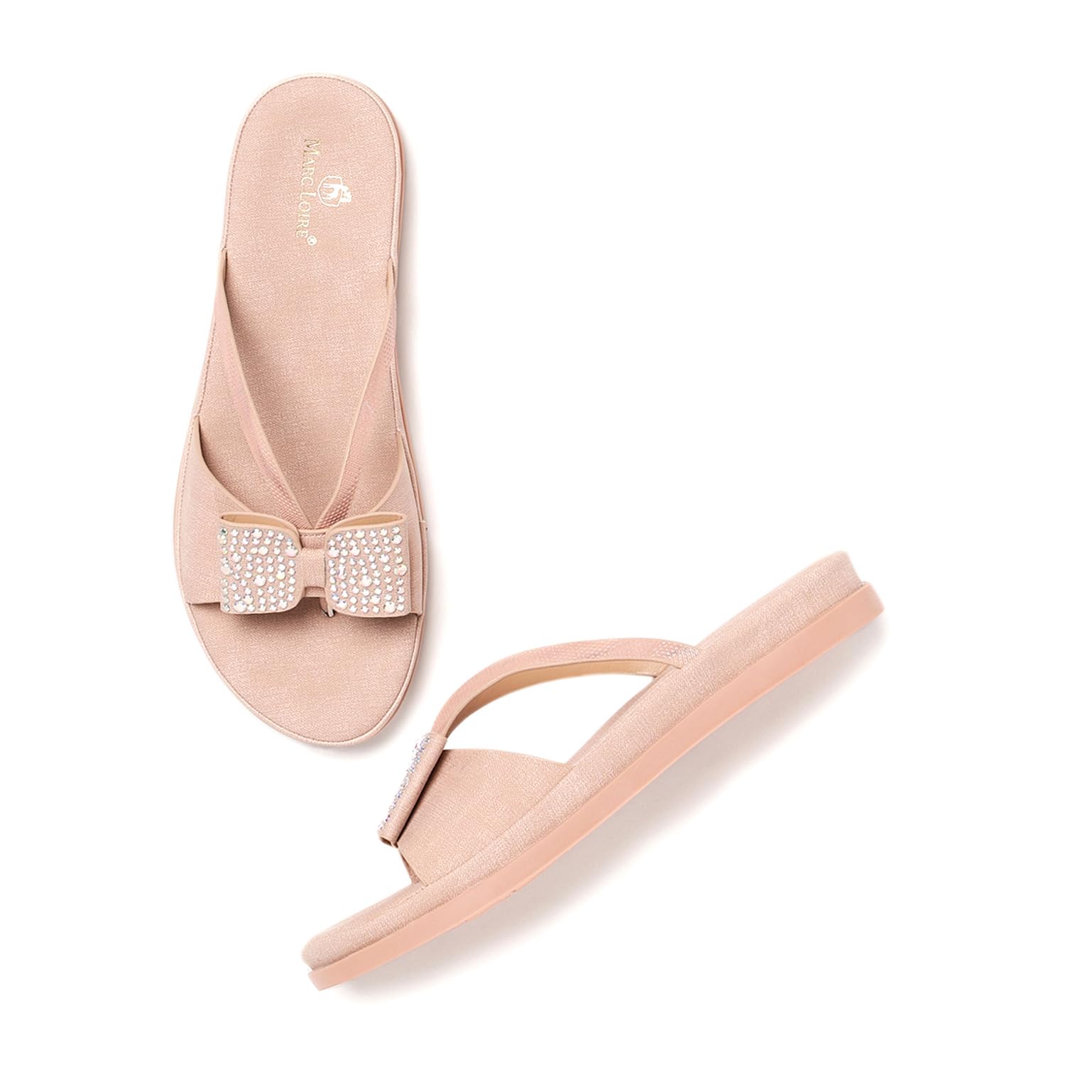 marc loire Women's Embellished Casual Slip-on Flats | Fashion Slippers and Chappals-picture-18