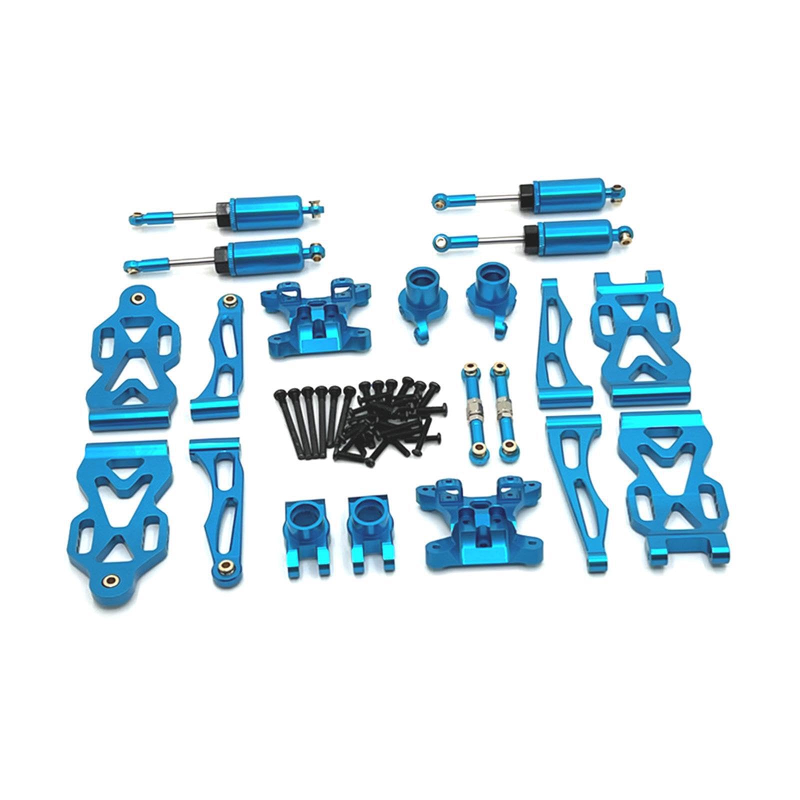 Set di pezzi di ricambio per auto RC in metallo, eccezionale, garantisce compatibilità con un'ampia gamma di modelli RC, accessori di aggiornamento, Blu
