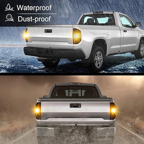 Miniatura 8 de G-PLUS Luces traseras compatibles con Toyota Tundra 2014-2021, luces de freno para conductor y pasajero, luces traseras, Faros Traseros, lente