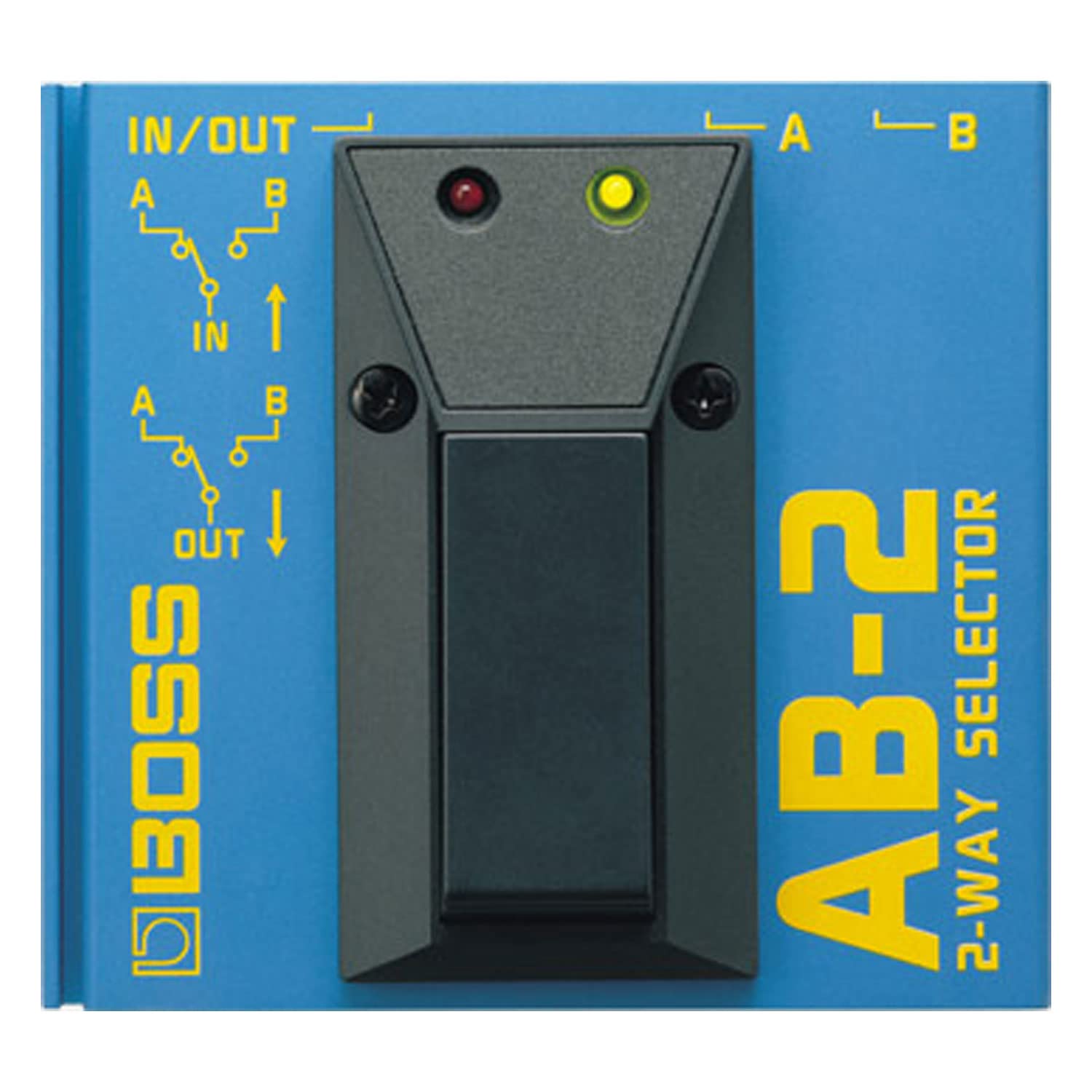 Boss Interruptor AB-2 A/B de 2 vías con interruptor selector de pie + cable jack keepdrum