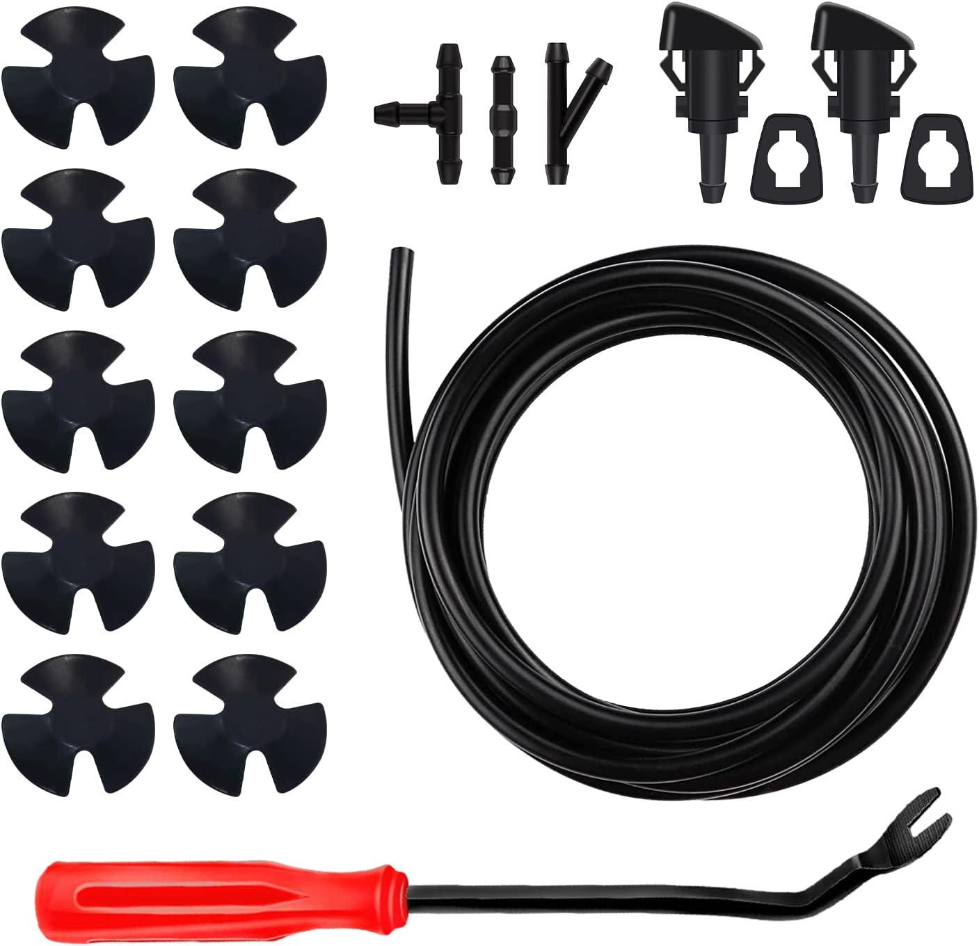 Windshield Washer Nozzles Hose Kit OEM5116079AA,Including 13.12Ft