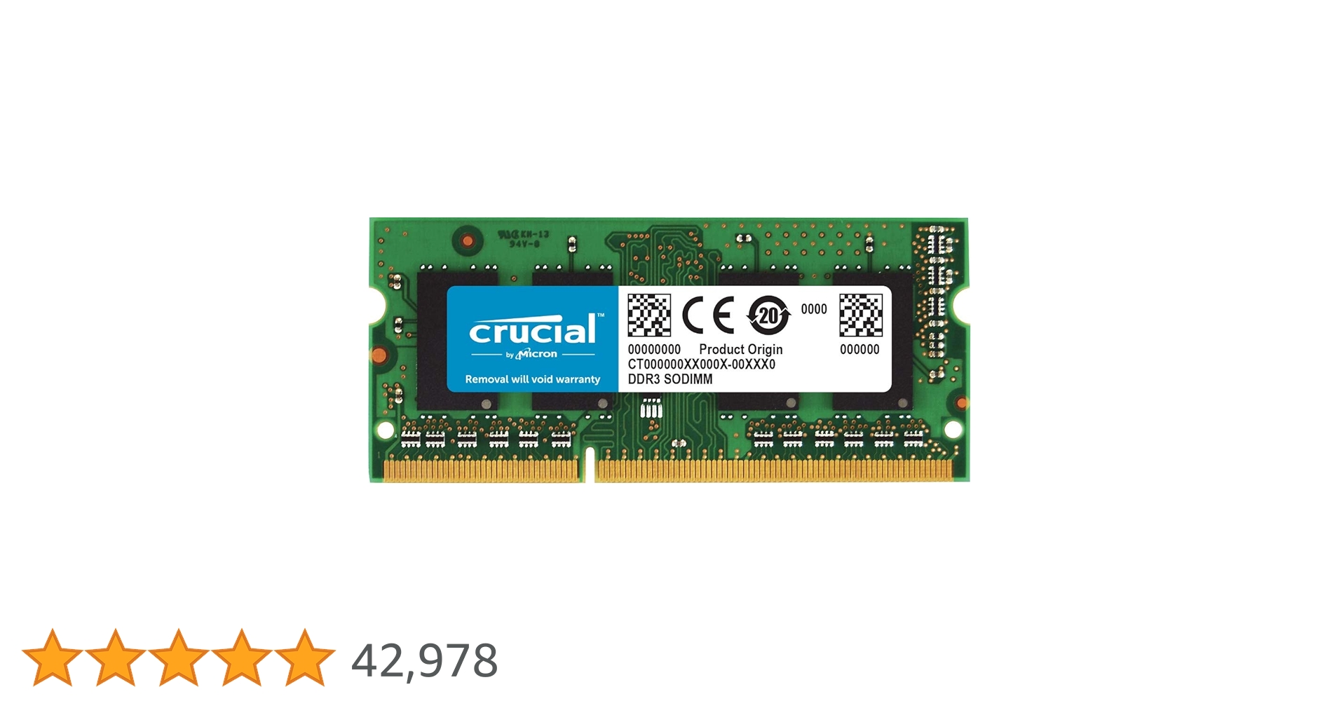 Crucial CT25664BF160B Memory (DDR3L, 1600 MT/s, PC3L-12800, SODIMM, 204 Pin) 4gb Crucial CT25664BF160B Memory (DDR3L, 1600 MT/s, PC3L-12800, SODIMM, 204 Pin) 4gb