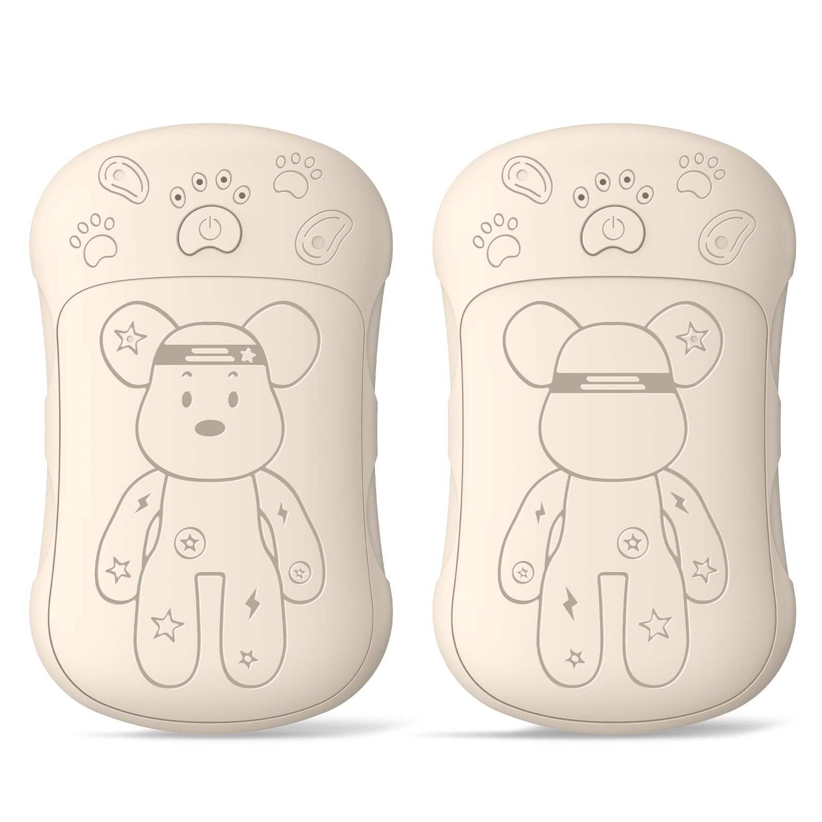 2 Pack Elektrischer Handwärmer Taschenwärmer Wiederverwendbar 6000 Mah, Aufladbar Taschenofen Magnetische Hand Warmers Outdoor Camping Heizung Geschenke für Männer Frauen Kinder