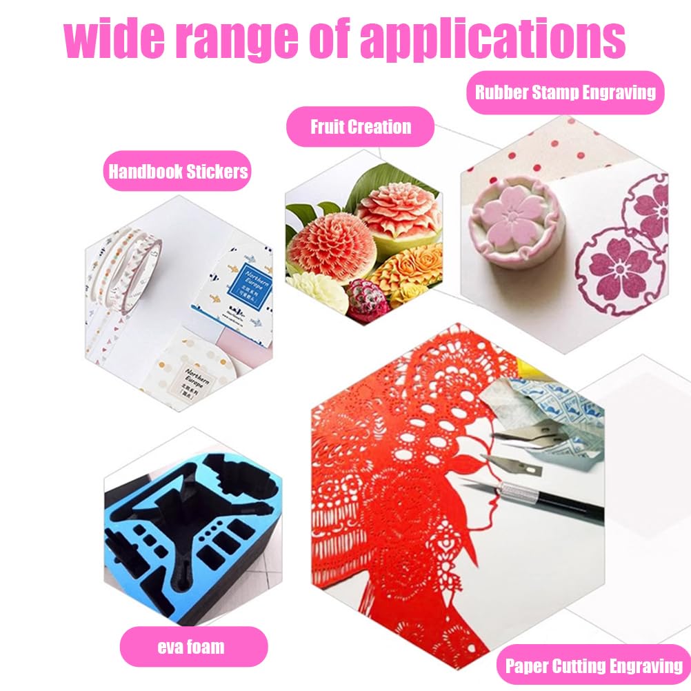 Set 7 Punte Per Penna Diamond Painting - Accessori Pittura Diamante 5D Fai Da Te - Con Penna Ergonomica - Colore Rosa - Foto 7