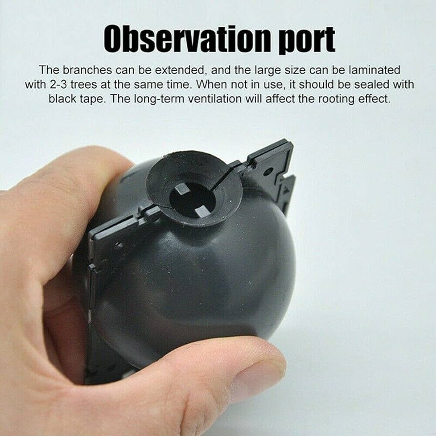 10 Pack Tree Root Growing Box, Rooting Ball Grafting Tools, Reusable High Pressure Tree Root Air Layering Propagation Kit Propagator Pot | IE