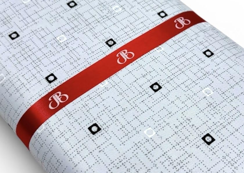 Image of JHABAK'S Unstitched Print Shirt Fabric for Men - Polycotton Material - 2.25Meter Shirt Piece Cloth