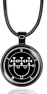 Sitri Sigil Necklace, Sigil Seal of Sitri Pendant For Men or Women, Demonology Jewelry Occult Accessories, The Lesser Key of Solomon Left Hand Path Satanic Demonic Necklace Gifts, Ars Goetia Occult Jewelry, Satanic Witchcraft Pendant, Men's Demon Necklace or Women's Esoteric Symbol Necklace, Dark Arts Pagan Amulet