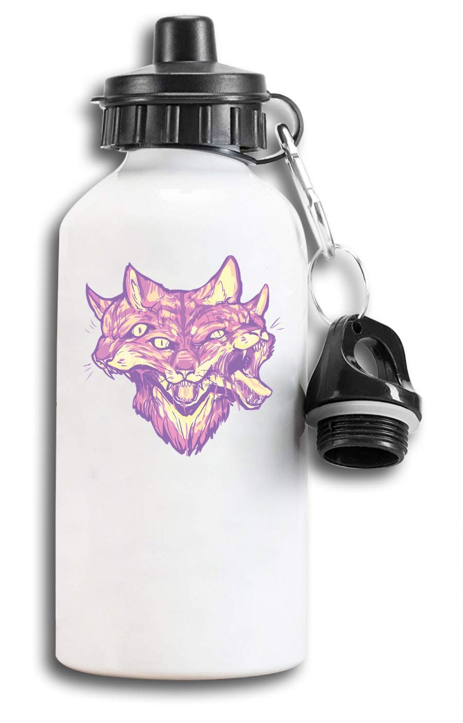 Feral Mutant Cat Kitten Sketch Art Rabid Tourist Water Bottle