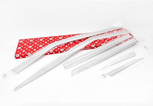 Miniatura 5 de AUTOCLOVER - Protectores de lluvia cromados 6p compatibles con KIA EV6 Autoclover_E084 2022