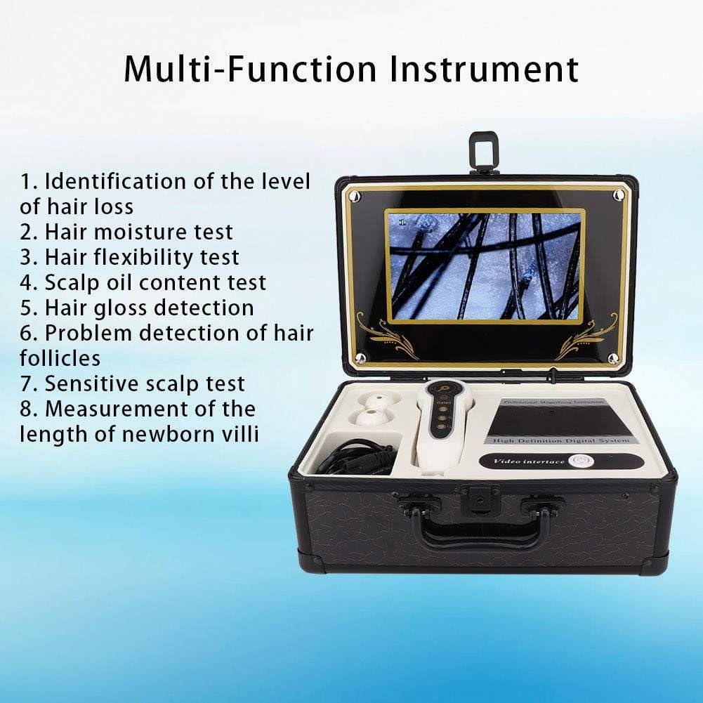 Haut- Und Haaranalysegerät – 50-Fache/200-Fache | Vergrößerung, Für Haut, Haar Und Kopfhaut – 9-Zoll-Lcd-Bildschirm, Haarfollikel-Analysegerät, Für Den Heimgebrauch