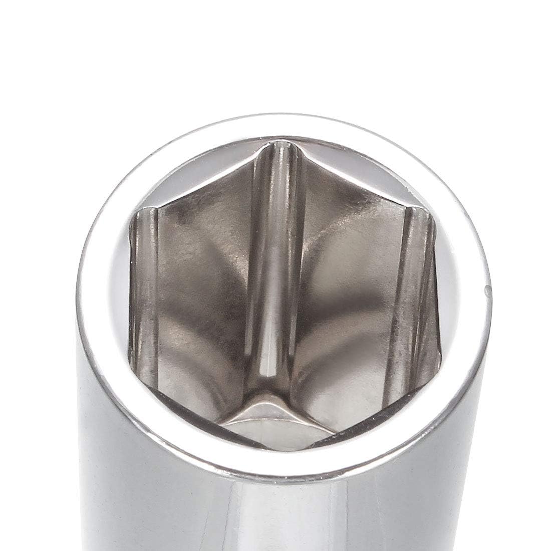TOP-VIGOR 1/2 Inch Drive 17mm 6-Point Deep Socket, Metric, Cr-V Drive Socket (Polishing) for Auto Repairing and Household - Image 4