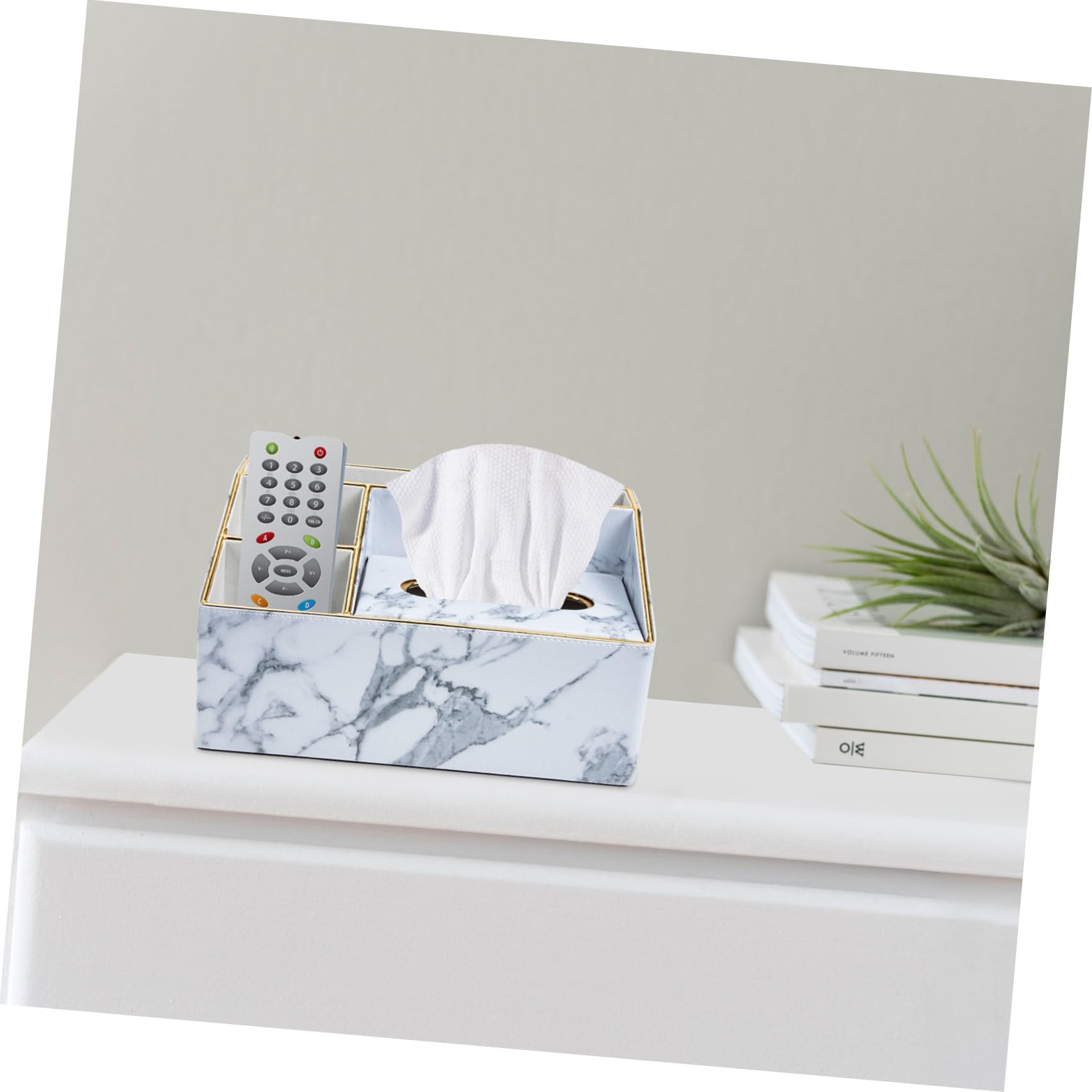 Pu-fernbedienungs-organizer Für Schreibtisch Taschentuchetui Mit Multi-design Fernbedingungshalter Und Taschentuchbehälter Organizer Für Kleinigkeiten