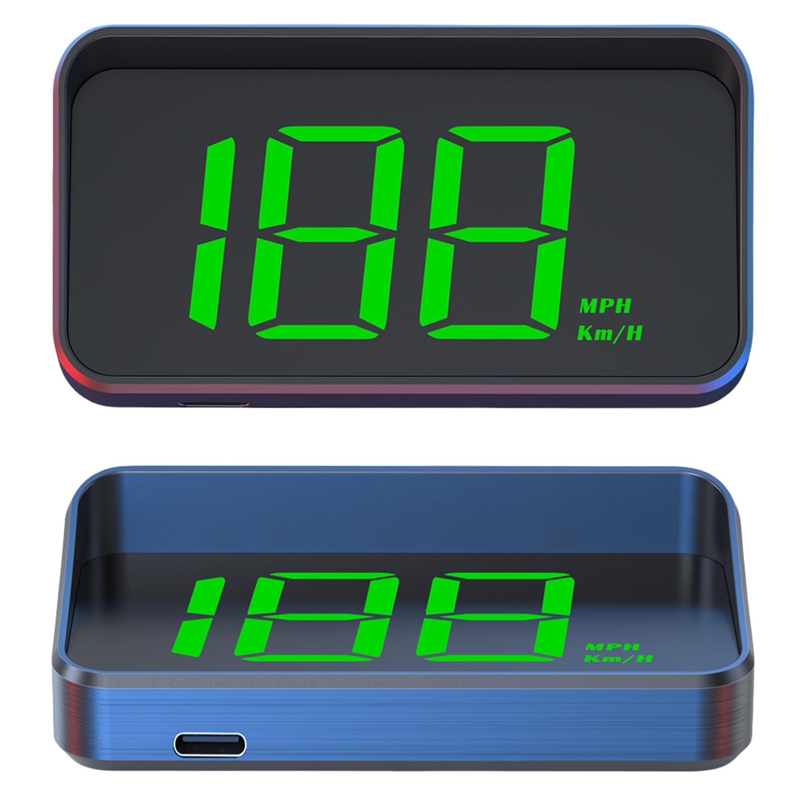 Cyfrowy tachometr HUD Speedometer: Beidou GPS prędkościomierz, interfejs USB typu plug-and-play, projektor szyby, kompatybilny ze wszystkimi pojazdami