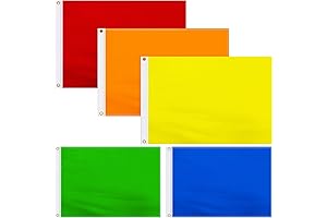 Mixweer 5 Pack Colorful Flags