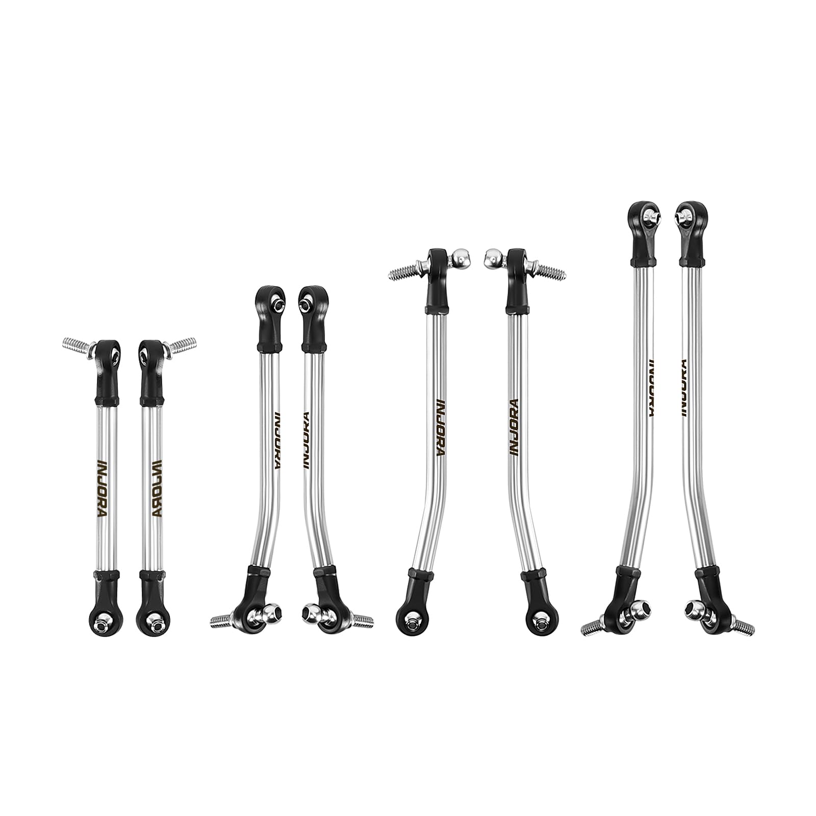 INJORA Stainless Steel High Clearance Chassis Links for 1/30 Axial SCX30