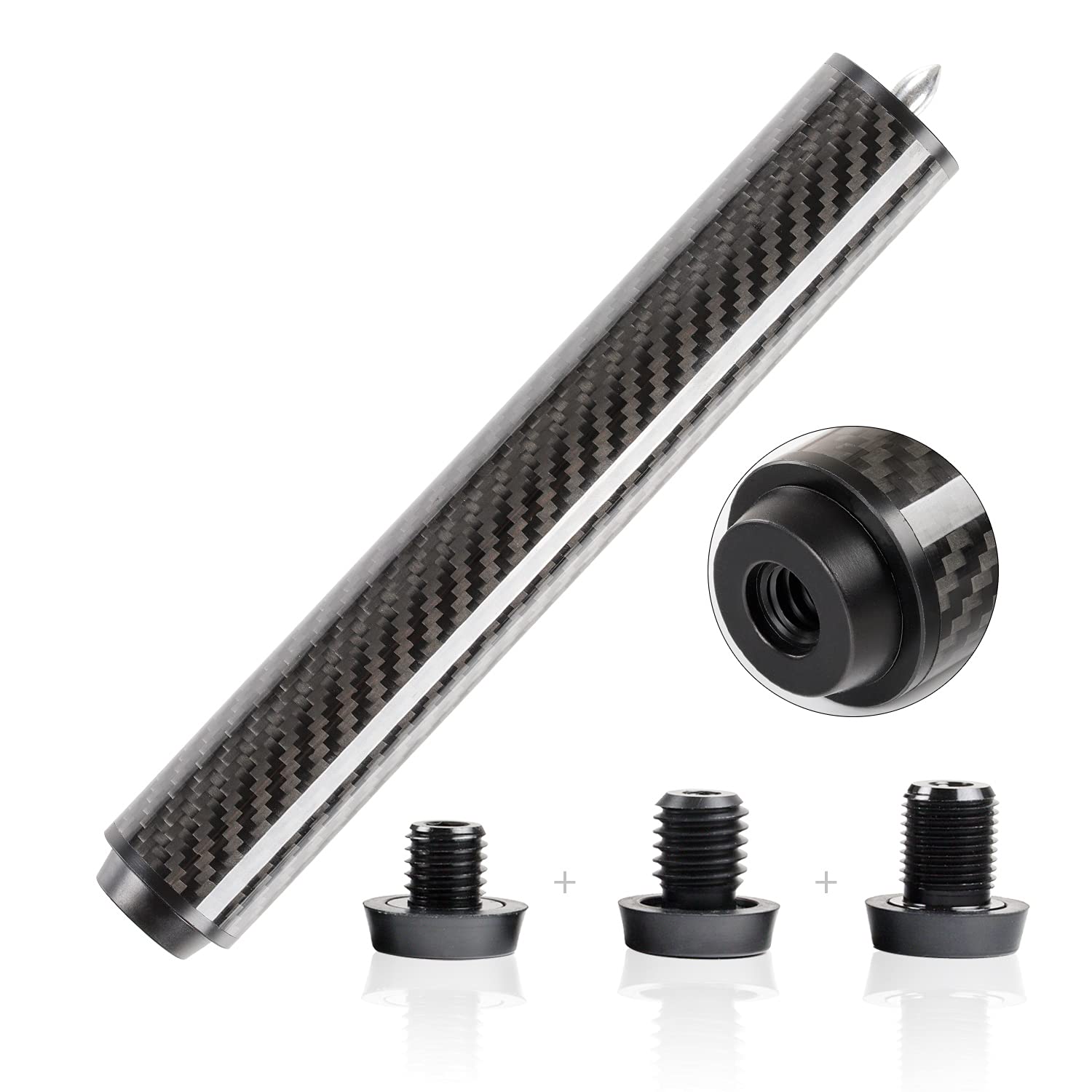 Buy KONLLEN Pool Cue Extension with 3 Bumpers Carbon Fiber Billiards