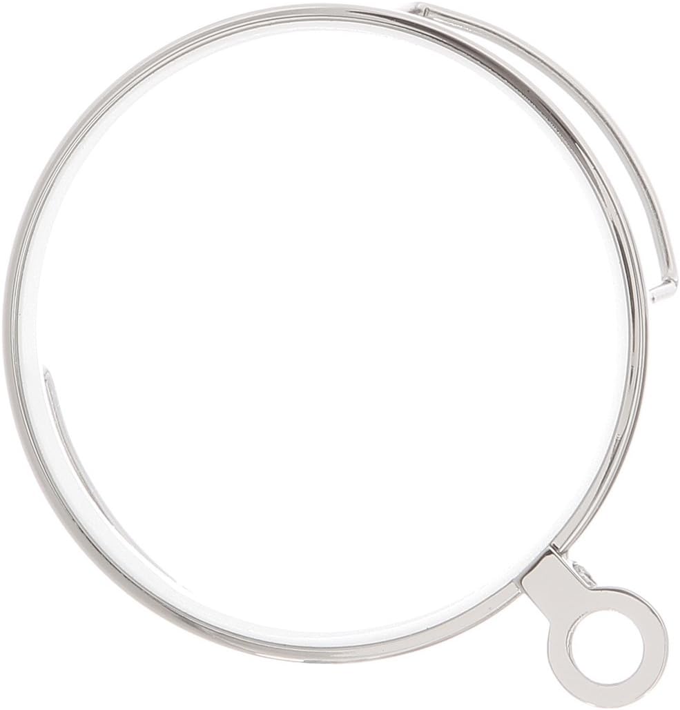 Reading Monocle: Silver Frame, 37 mm Diameter, 1.5 Diopter Lens