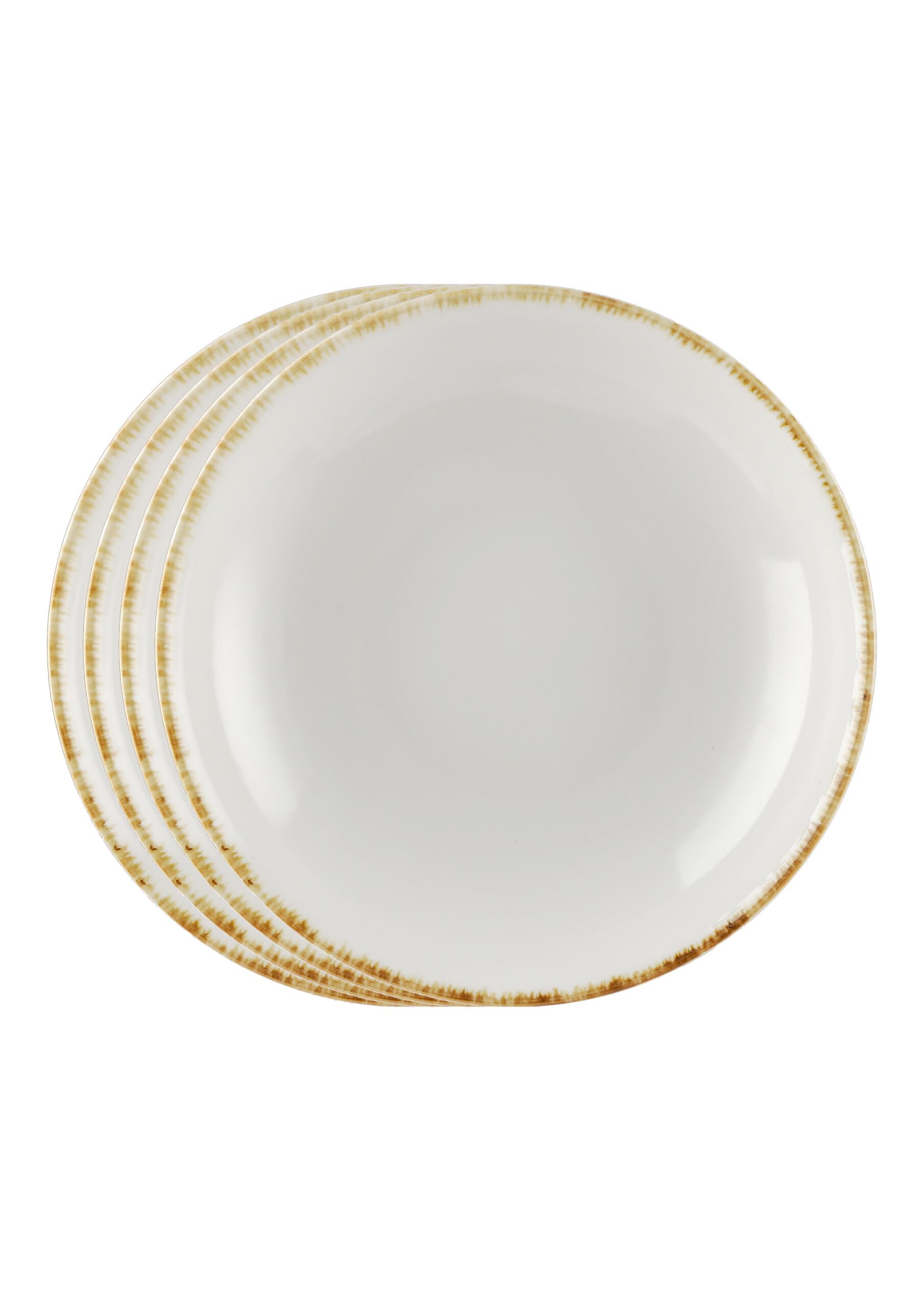 METRO Professional Plato hondo Ateo, porcelana, Ø 25 cm, beige, 4 unidades
