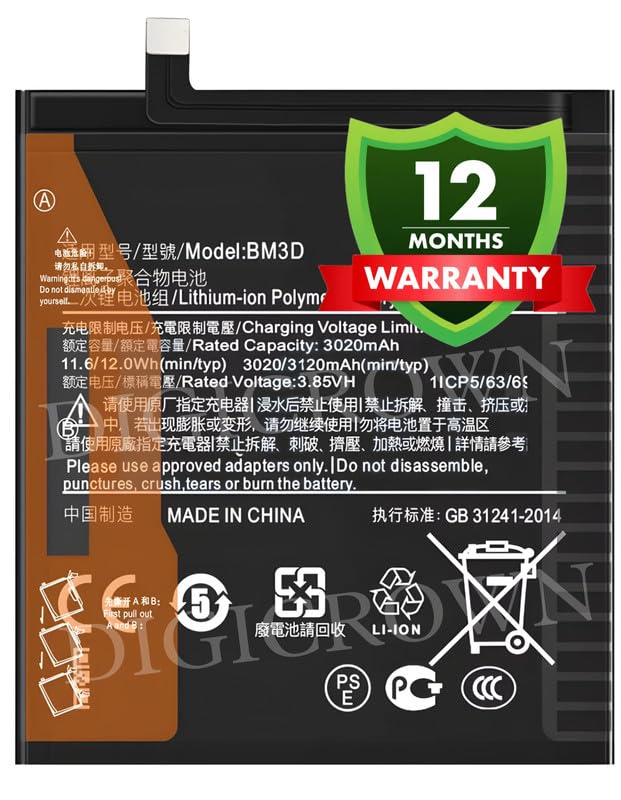 Image of Original BM3D Battery Compatible for Xiaomi Mi 8 SE - (3120mAh) - 1 Year Warranty DF7