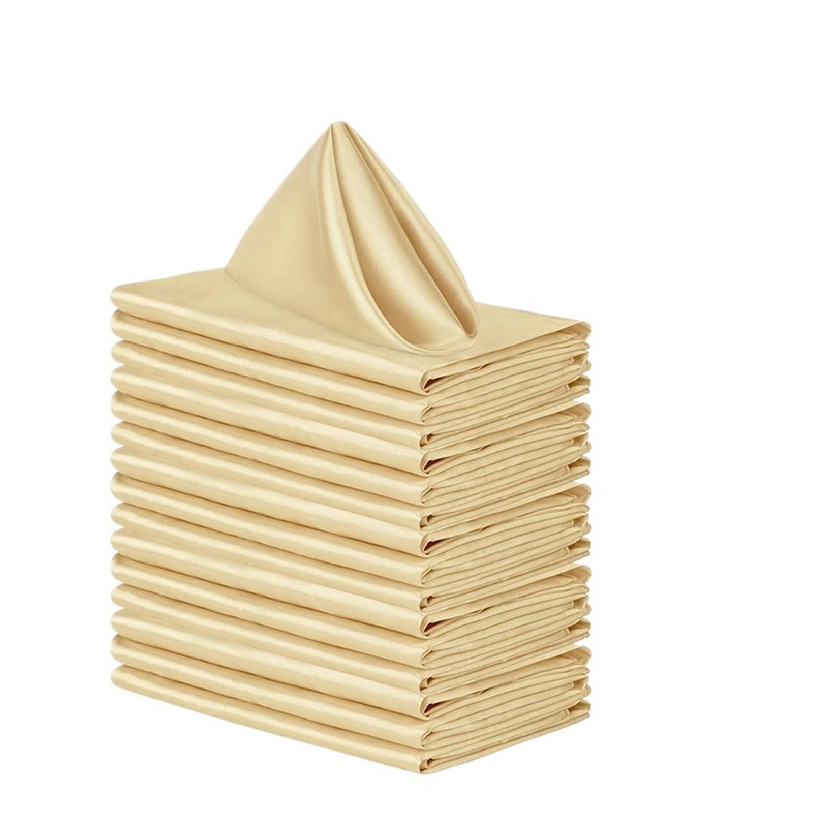 Satin Dinner Napkins 6pcs Satin Napkin 30cm*30cm Towel Soft Table Napkins for Wedding Party Home Hotel Decor(Color 1)