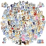 50 Cartoon Vinyl/PVC Decals Stickers for Kids, Waterproof Water Bottle Stickers Guitar, Luggage, Phone Case, Skateboard, Gift for Kids Boys and Girls (Blue 50)