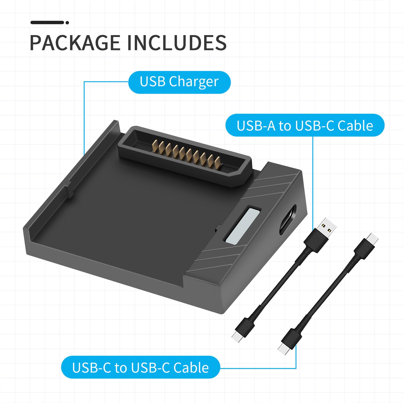 Kompaktowe ładowarki USB do akumulatorów Air 2 / 2S, stacja ładująca, funkcje: zabezpieczenia nadprądowe, akcesoria, inteligentna stacja USB, szybkie działanie