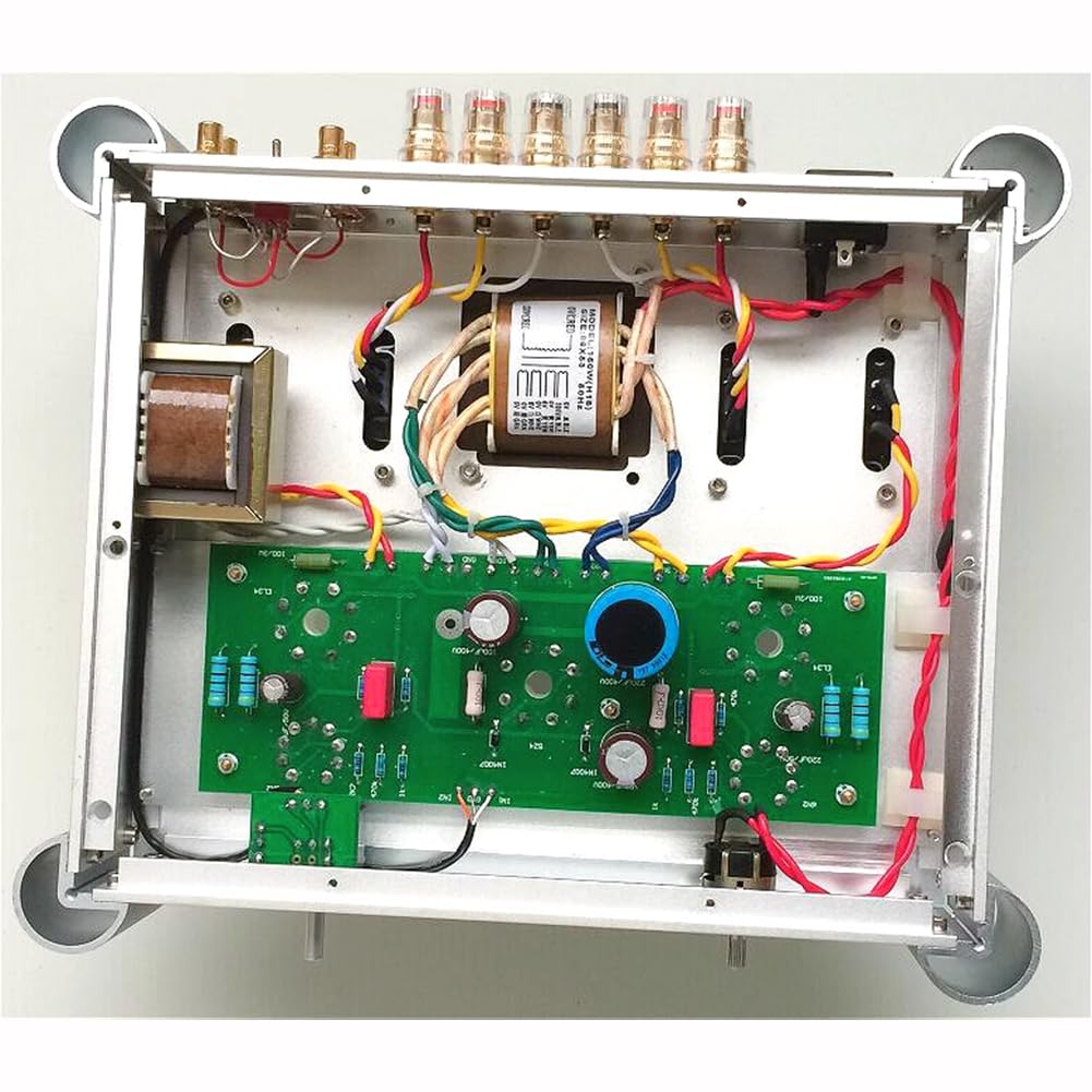 Amplificatore valvolare Stereo Hi-Fi Single-Ended, Potenza audiofila 10W*2, Involucro in Lega di Alluminio, per Altoparlanti Audio da Esterno, Grado Militare