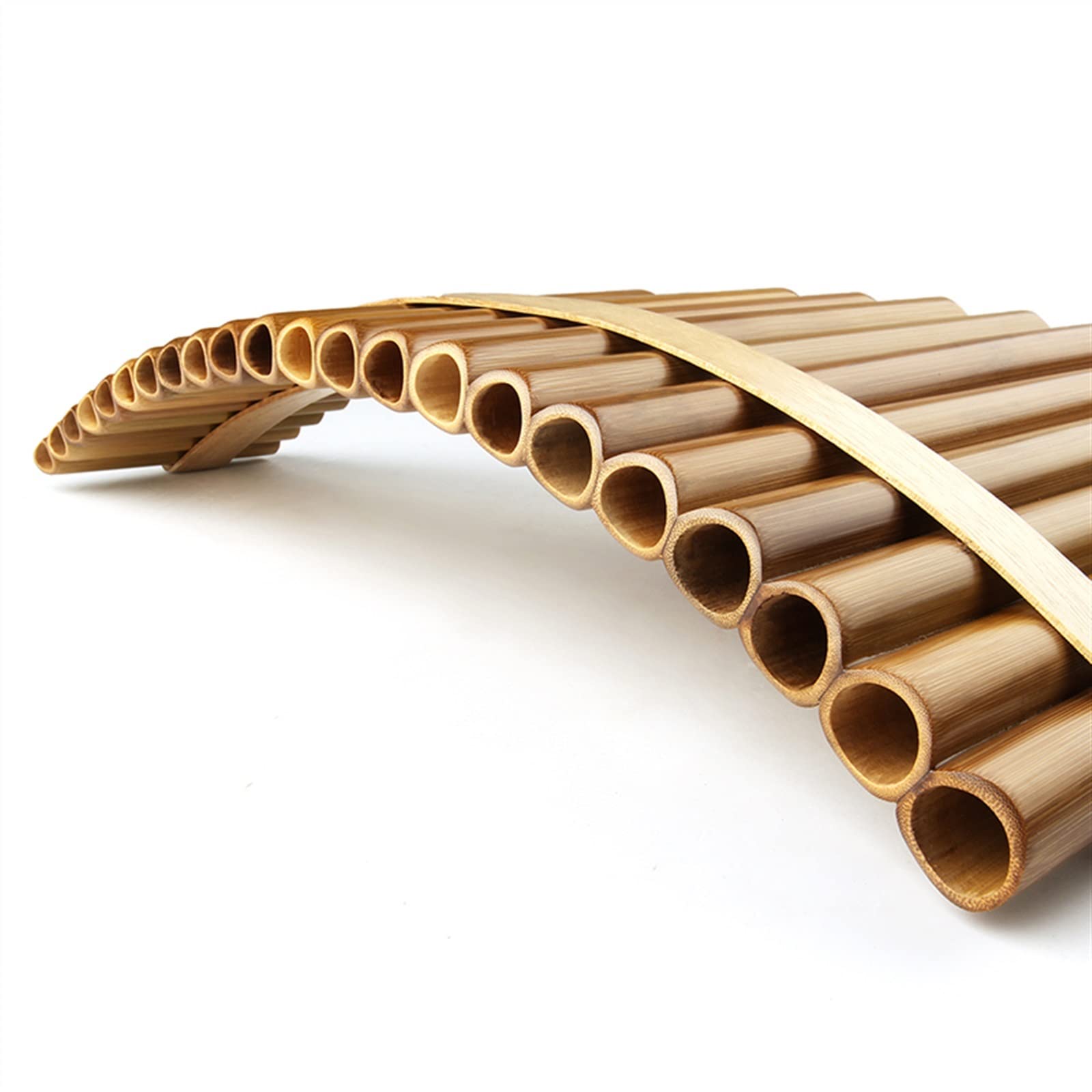 Panflöten Bambus 22 Pfeifen Handgefertigte Musikinstrumente Holzbläser Panflöte (Color : Right)