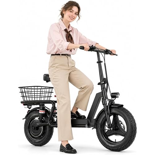 Electric Scooter with Seat for Adults, 1000W Peak Motor E-Scooter