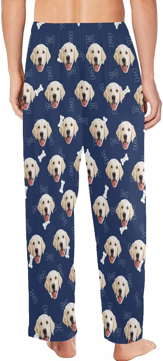 MyPupSocks Customized Face Pajamas Pants Photo Pajama Bottoms for Men S-XXL - Image 2