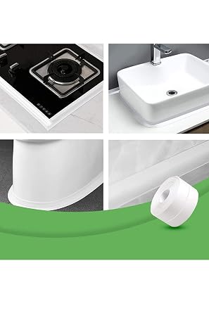 Luti Concept Sızdırmazlık Lavabo Bandı Banyo Mutfak Lavabo Küvet Duş Teknesi Pencere Su Geçirmez Kenar Bandı 3.2 Metre