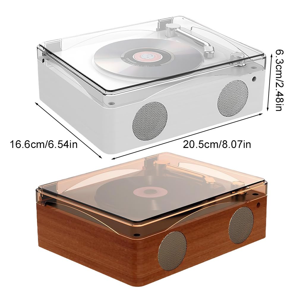 Lecteur CD Portable rétro Haute fidélité avec Haut-Parleur,Blanc