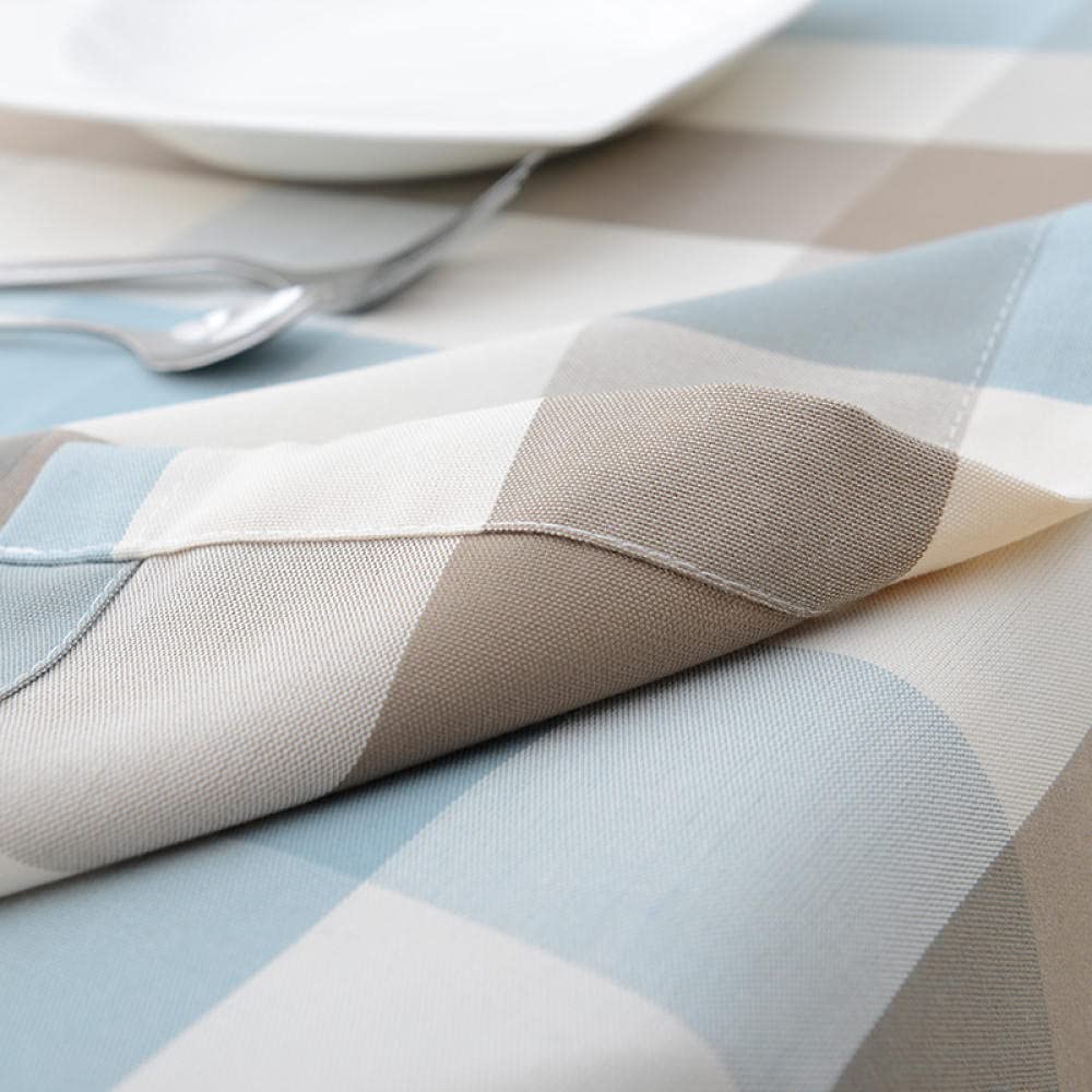 Manteles Mesa Antimanchas Impermeable Anti Escaldaduras para de Hogar Picnic del Hotel Tienda de Café Azul 100 × 100cm