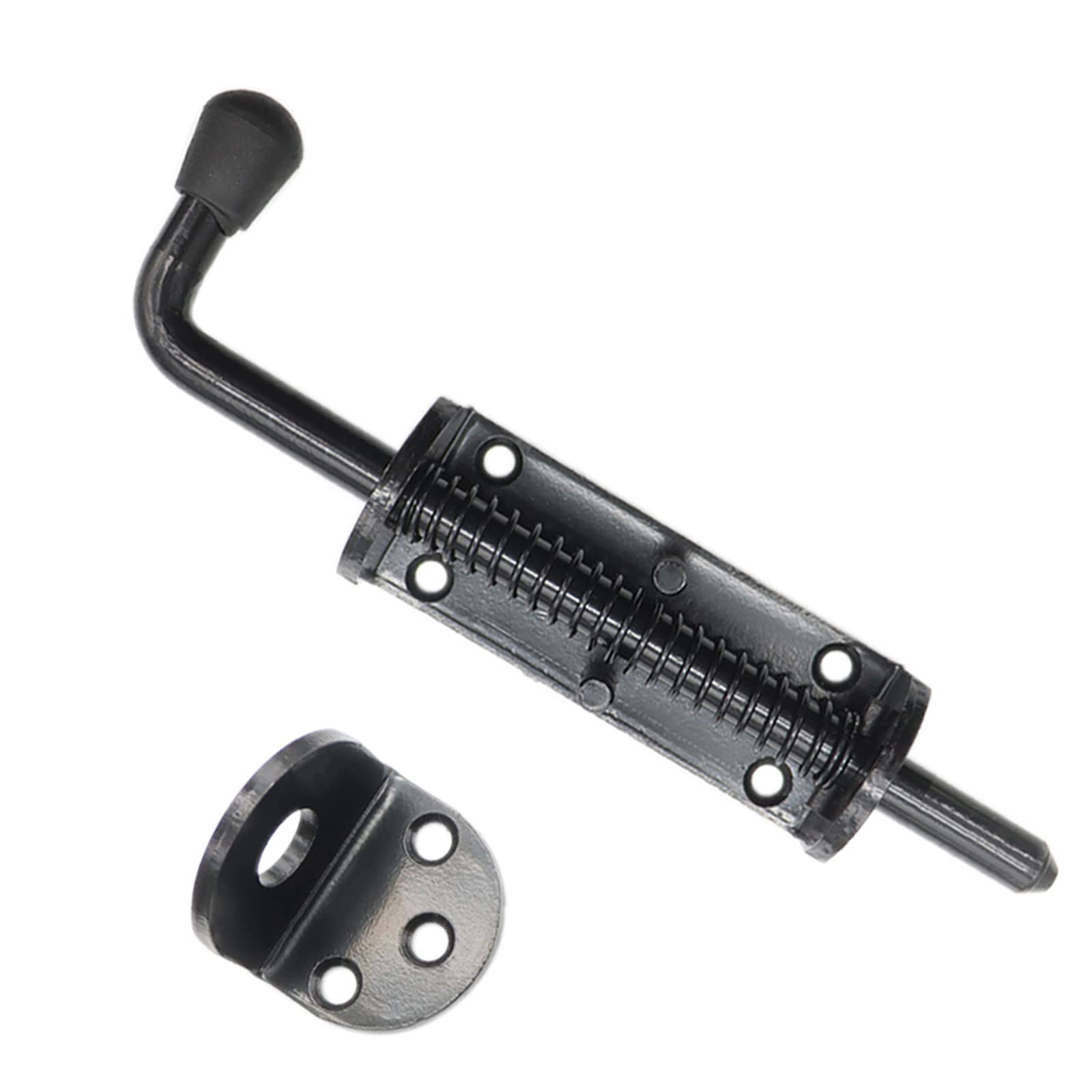 Buy Black Heavy Duty Spring Loaded Sliding Bolt Latch Pin, Solid Steel